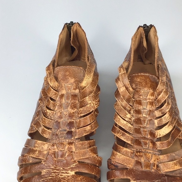 BED STU Las Cruces Tan Lux Leather Shoes Size 8. - Picture 3 of 10